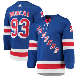 Mika Zibanejad New York Rangers  Home Primegreen Authentic Pro Player Jersey - Blue