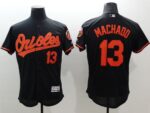 Baltimore Orioles #13 Manny Machado Black Flexbase Collection Stitched Jersey
