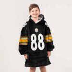 Kid 88 Pittsburgh Football Unisex Blanket Hoodie
