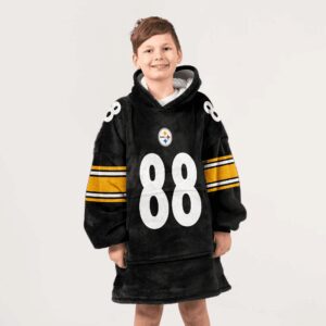 Kid 88 Pittsburgh Football Unisex Blanket Hoodie