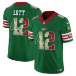Ronnie Lott # 42 San Francisco 49ers Mexico Vapor Limited Jersey V4 - All Stitched