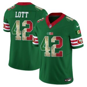 Ronnie Lott # 42 San Francisco 49ers Mexico Vapor Limited Jersey V4 - All Stitched