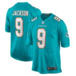 Calvin Jackson Miami Dolphins  Home Game Player Jersey - Aqua