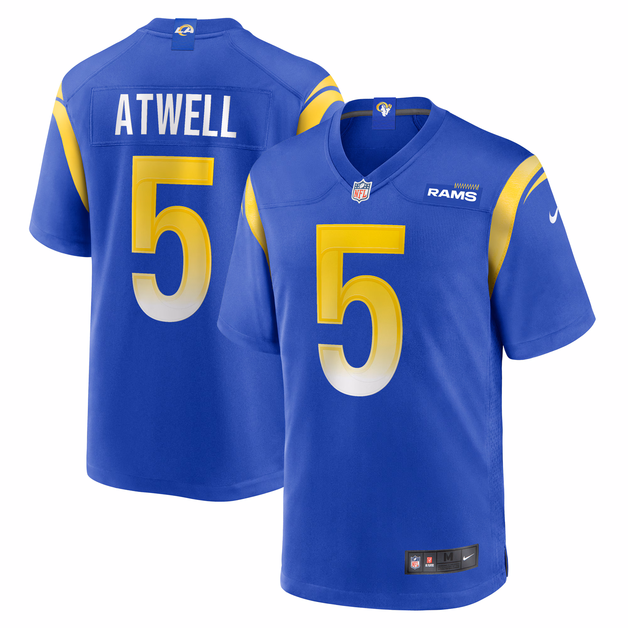 Tutu Atwell Los Angeles Rams Home Game Jersey - Royal