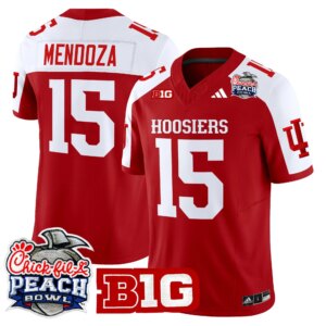 Fernando Mendoza #15 Ndiana Hoosiers IH 2026 Peach Bowl Vapor Limited Jersey - All Stitched