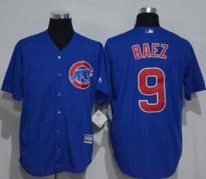 Chicago Cubs #9 Javier Baez Blue New Cool Base Stitched Jersey