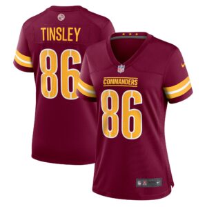 Mitchell Tinsley Washington Commanders  Women's Team Game Jersey - Burgundy