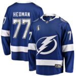Victor Hedman Tampa Bay Lightning Home 2022 Stanley Cup Final Breakaway Player Jersey - Blue