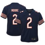 D.J. Moore Chicago Bears  Youth Game Jersey - Navy