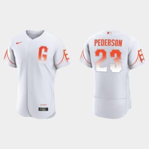 Men's San Francisco Giants #23 Joc Pederson 2021 City Connect White Jersey