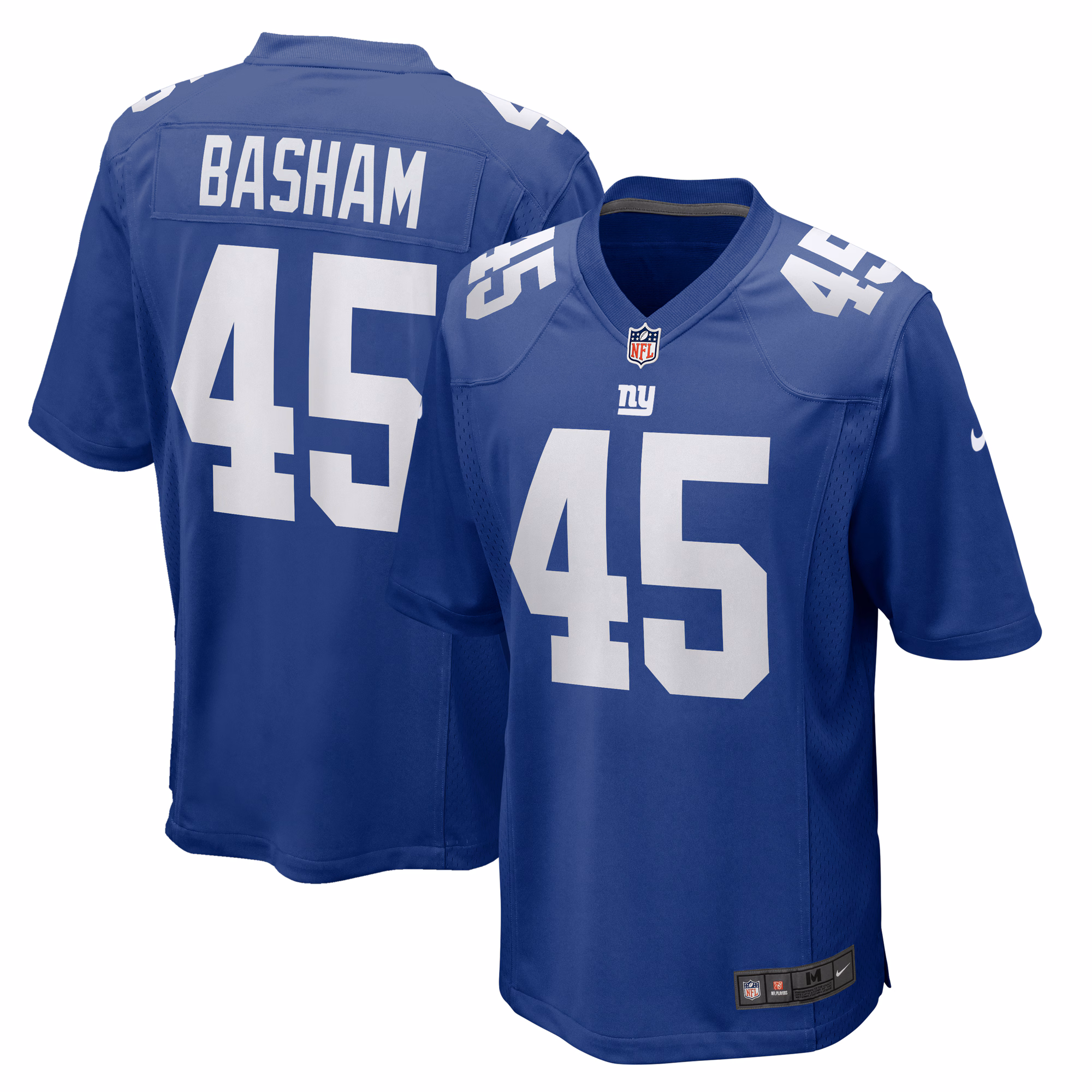 Boogie Basham New York Giants  Game Jersey -  Royal