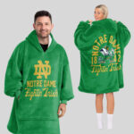 Adult Notre Dame Football Unisex Blanket Hoodie