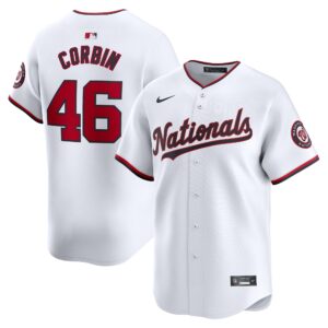 Men's Washington Nationals Patrick Corbin  White Home Limited Player Jersey