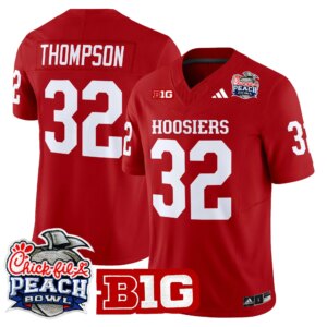Anthony Thompson #32 Ndiana Hoosiers IH 2026 Peach Bowl Vapor Limited Jersey - All Stitched