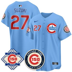 Seiya Suzuki #27 Chicago Cubs 150th Anniversary Vapor Limited Jersey - All Stitched