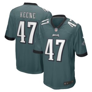 Dalton Keene Philadelphia Eagles  Game Player Jersey - Midnight Green