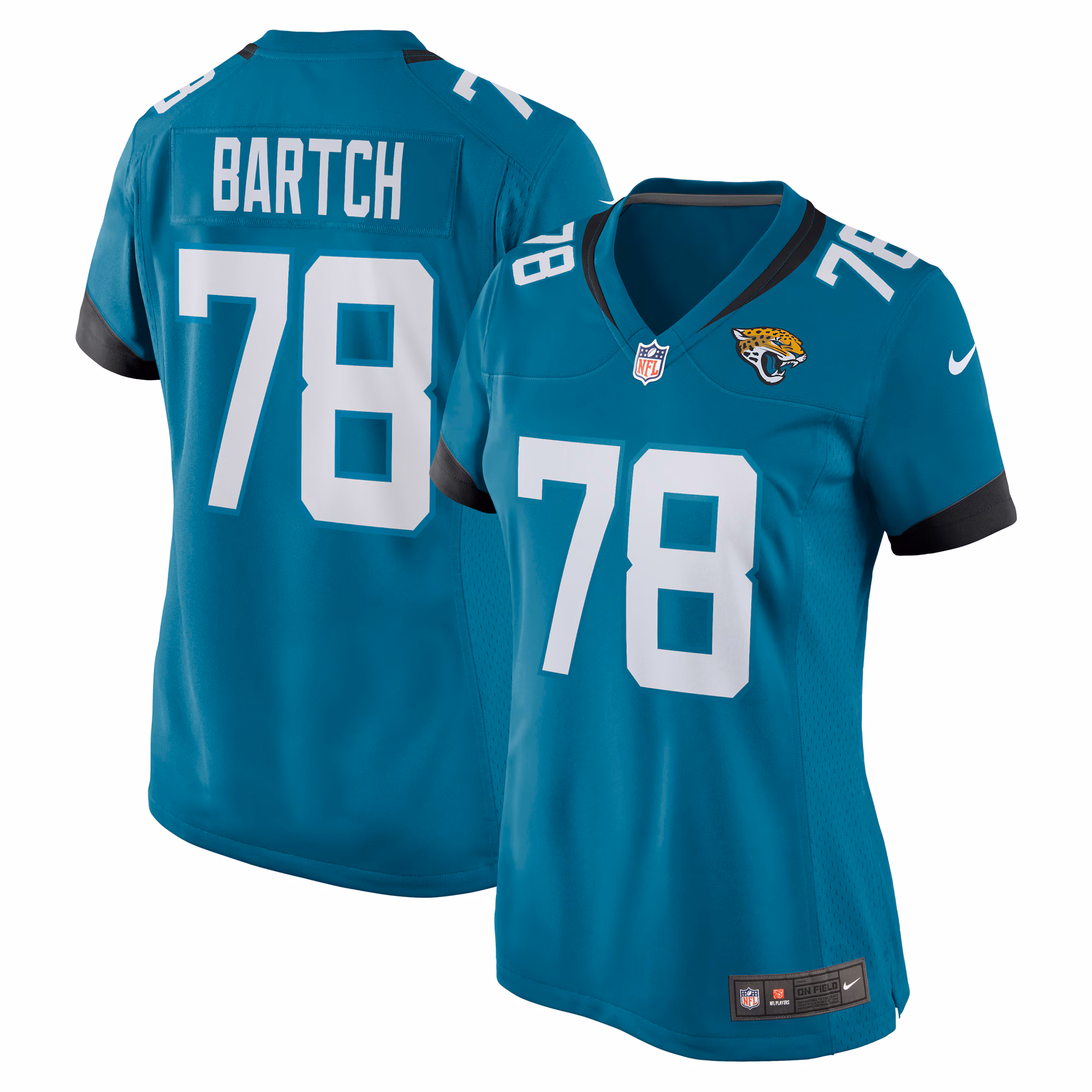 Ben Bartch Jacksonville Jaguars Women's Game Jersey - Teal