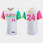Men's San Diego Padres #24 Josh Bell 2022 City Connect Flex Base Player Jersey - White