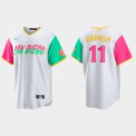 Men's San Diego Padres #11 Yu Darvish 2022 City Connect Cool Base Jersey - White