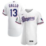 Men's Texas Rangers #13 Joey Gallo  White Home 2020 Player Jersey