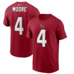 Men's Rondale Moore Cardinal Arizona Cardinals 2021 Draft Pick Player Name & Number T-Shirt