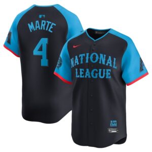 Men's National League #4 Ketel Marte  Navy 2024 All-Star Game Cool Base Jersey