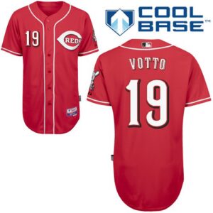 Cincinnati Reds #19 Joey Votto Red Cool Base Stitched Jersey