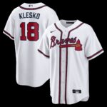 Atlanta Braves Ryan Klesko #18 White Home Retired Player Replica Jersey