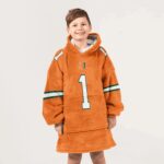 Kid #1 Miami Football Unisex Blanket Hoodie
