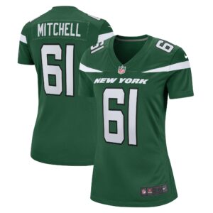 Max Mitchell New York Jets  Women's Game Player Jersey - Gotham Green