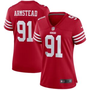 Arik Armstead San Francisco 49ers  Women's Player Game Jersey - Scarlet