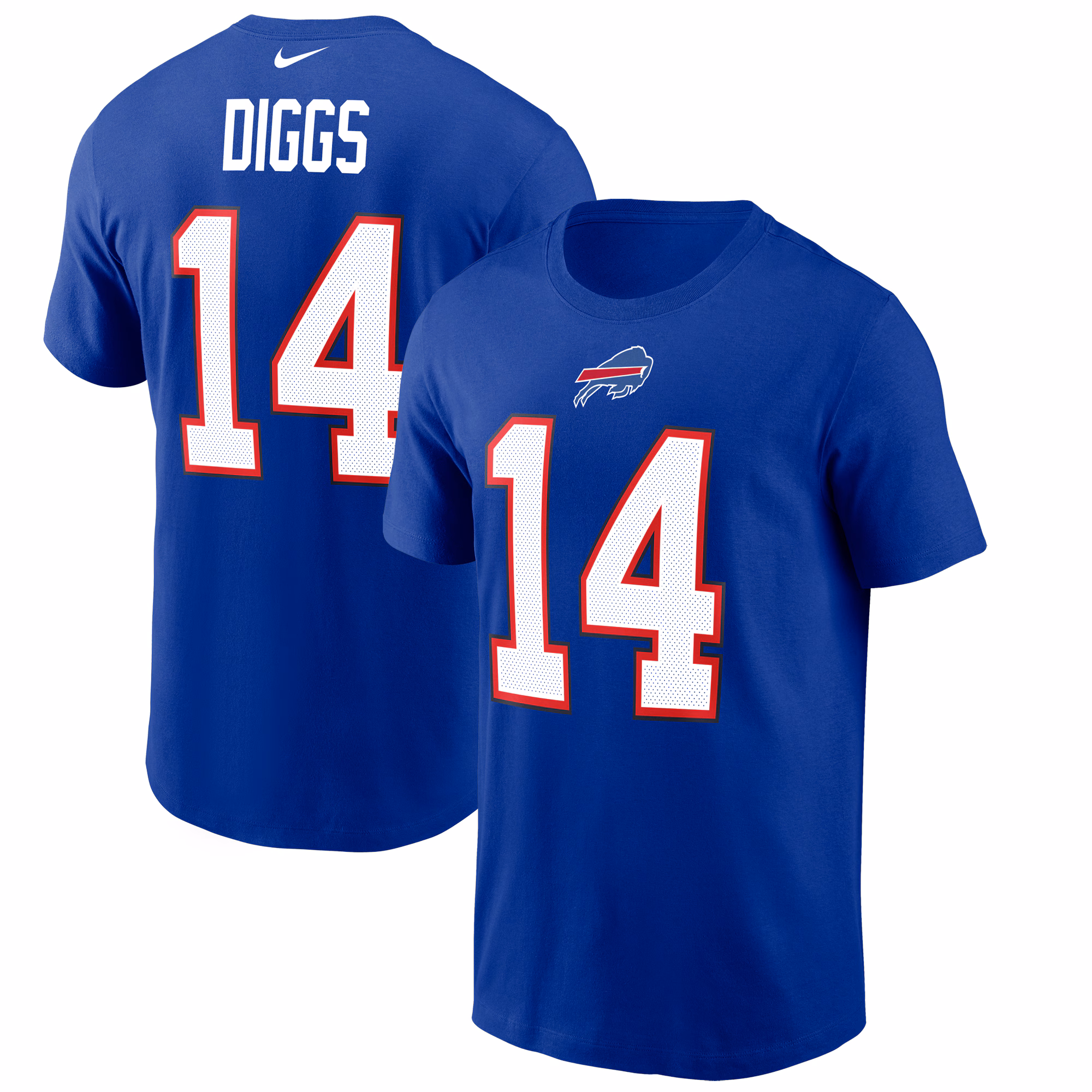 Men's Stefon Diggs Royal Buffalo Bills Name & Number T-Shirt