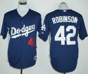 Los Angeles Dodgers #42 Jackie Robinson Navy Blue Cooperstown Stitched Jersey