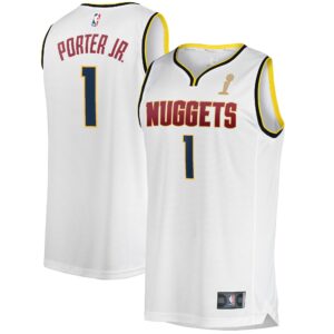 Michael Porter Jr. Denver Nuggets  Youth White 2023 Finals Champions Fast Break Player Jersey - Association Edition