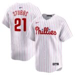 Men's Philadelphia Phillies #21 Garrett Stubbs  White Home Limited Player Jersey