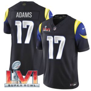 Davante Adams #17 Los Angeles Rams 2025 Rivalries Collection Limited Jersey - Midnight Blue