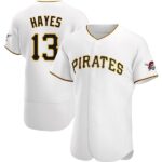 Men's Pittsburgh Pirates #13 Ke'Bryan Hayes White Flexbase Jerseys