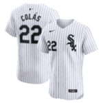 Men's Chicago White Sox Oscar Colas  White Home Elite Player Jersey