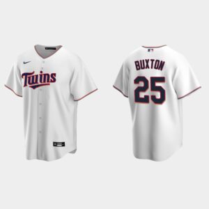 Men's Minnesota Twins #25 Byron Buxton Home Cool Base Jersey - White