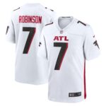 Bijan Robinson Atlanta Falcons 2023 Draft First Round Pick Game Jersey - White