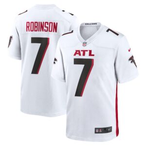 Bijan Robinson Atlanta Falcons 2023 Draft First Round Pick Game Jersey - White