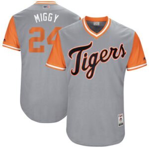 Detroit Tigers #24 Miguel Cabrera Gray "Miggy" Players Weekend Stitched Jersey