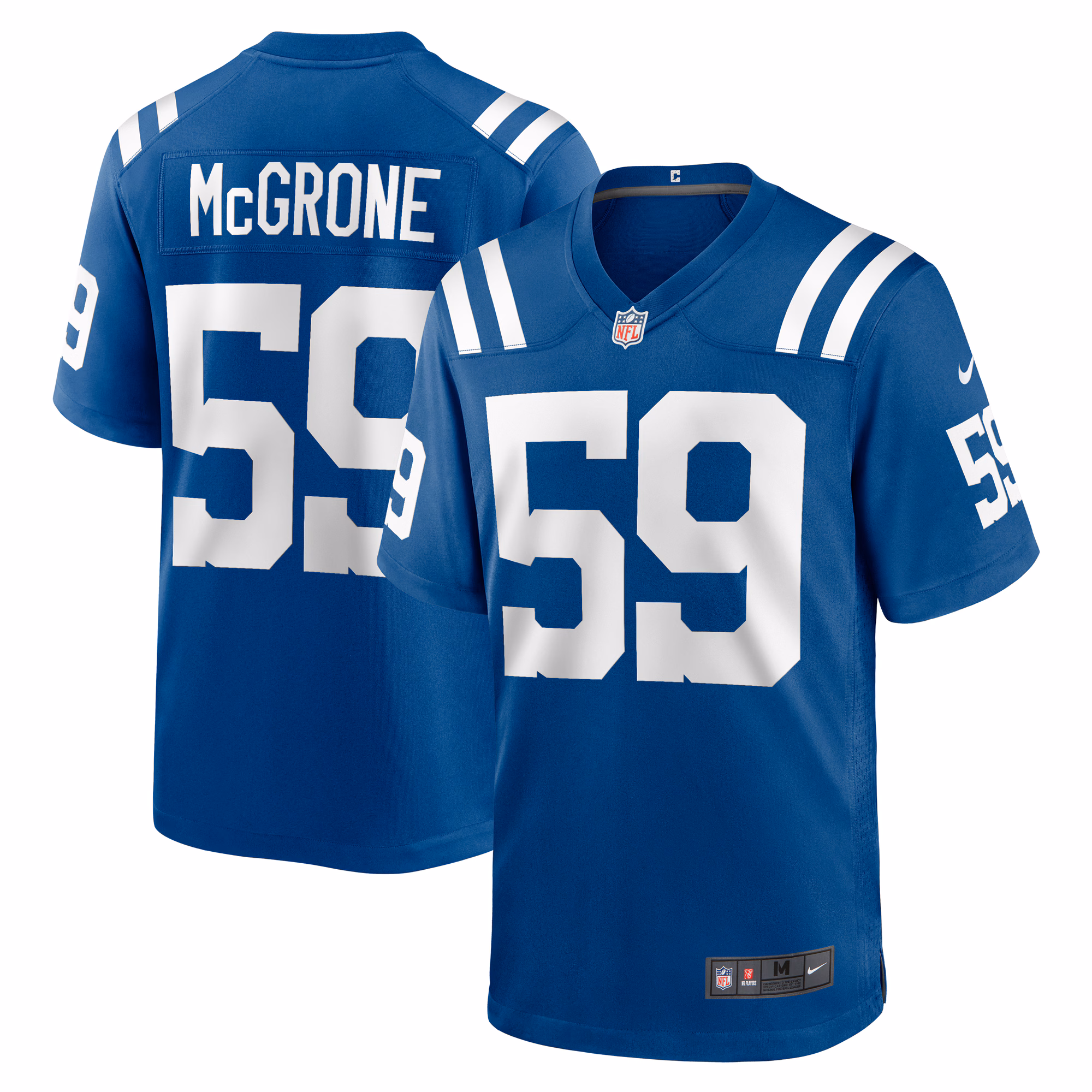 Cameron McGrone Indianapolis Colts Team Game Jersey -  Royal