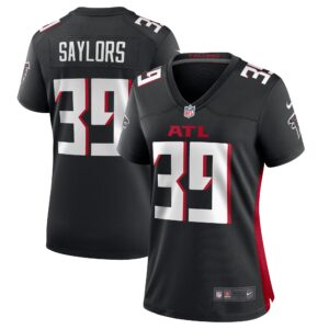 Jacob Saylors Atlanta Falcons Women's  Game Jersey -  Black