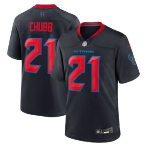Nick Chubb #21 Houston Texans  Alternate 2 Game Jersey - Navy