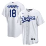 Men's Los Angeles Dodgers Yoshinobu Yamamoto  White Home Replica Player Jersey