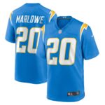 Dean Marlowe Los Angeles Chargers Team Game Jersey -  Powder Blue