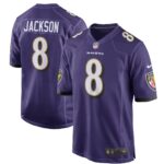 Lamar Jackson Baltimore Ravens  Game Player Jersey - Purple