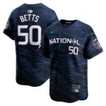 Men's National League #50 Mookie Betts  Royal 2023 All-Star Game Cool Base Jersey