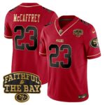 Christian McCaffrey # 23 San Francisco 49ers Faithful To The Bay Patch Vapor Limited Jersey V8 - All Stitched